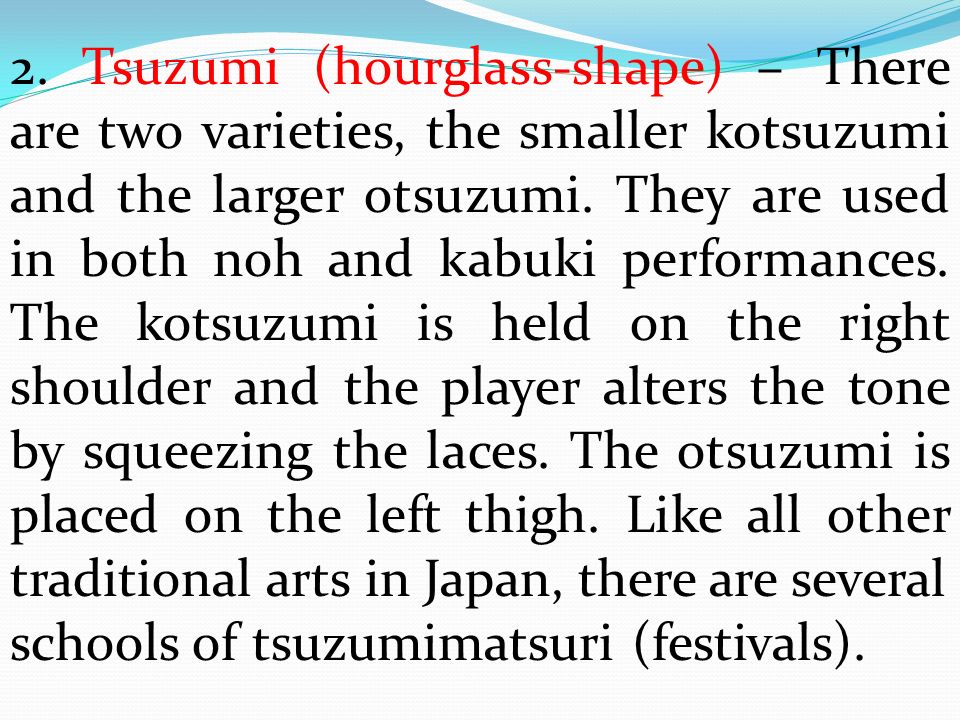 Tsuzumi hourglass online shape